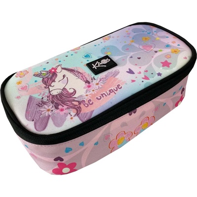 KAOS Елипсовиден ученически несесер Kaos Maxi - Be Unique (48865)