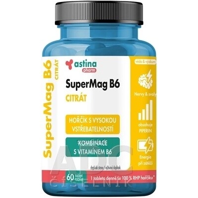 Astina Pharm SuperMag B6 CITRÁT 60 ks
