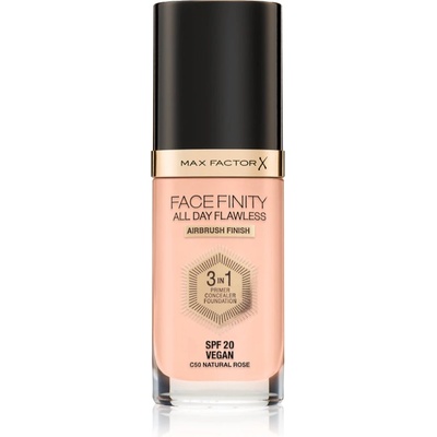MAX Factor Facefinity All Day Flawless дълготраен фон дьо тен SPF 20 цвят C50 Natural Rose 30ml