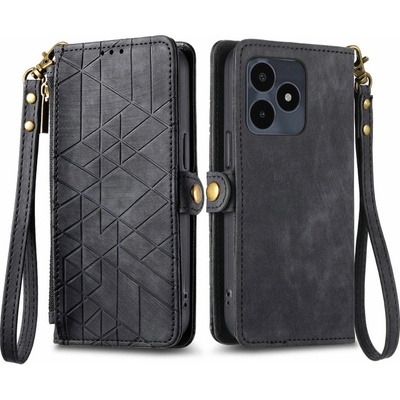 VSETKONAMOBIL 79115 GEOM Peňaženkové puzdro pre Realme Note 50 čierne