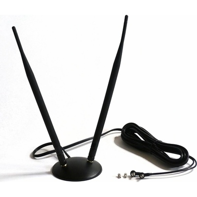 Poynting GSM/3G/LTE CRC9/TS9 dvojitá magnetická anténa, 7dB, kabel 4m GSACR4AZ – Zboží Živě