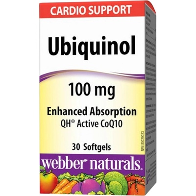 Webber Naturals Ubiquinol Active CoQ10 [30 Гел капсули]