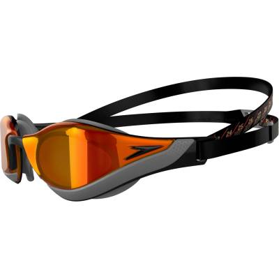 Speedo Плувни очила Speedo Fastskin Pure Focus Mirrored Swimming goggles - Black/Cool Grey/Fire Gold - размер One Size (205-6720-0111)