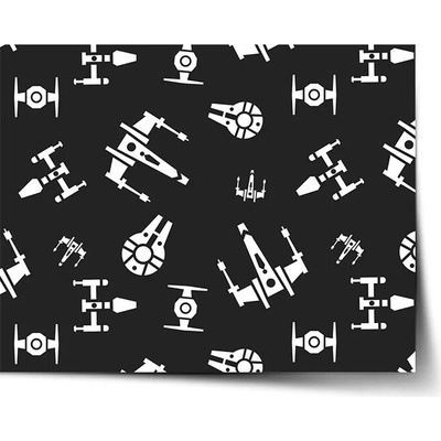 Sablio Plagát Star Wars Vesmírne lode Pattern - 90x60 cm