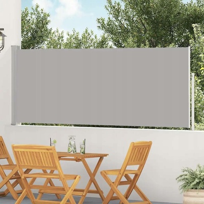 Greatstore Zatahovací boční markýza 120 x 500 cm šedá