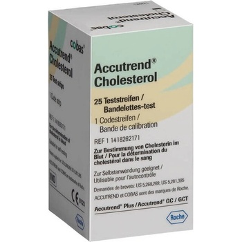 Image 1 of Тест Ленти За Холестерол , Roche Accutrend Cholesterol Test Strips 25 pcs