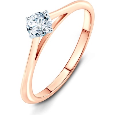 SAVICKI Годежен пръстен The Light: двуцветно злато, диамант