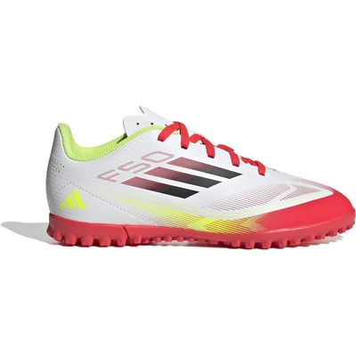 Adidas Юношески футболни стоножки Adidas F50 Club Junior Astro Turf Football Boots - White/Red