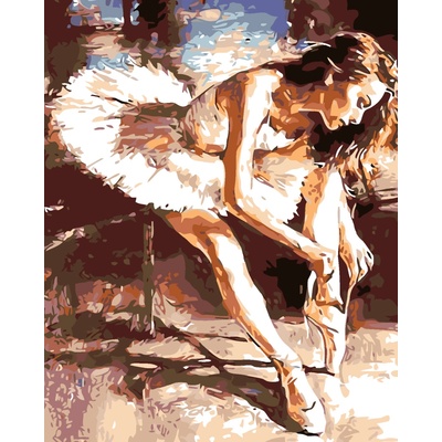 ZUTY Malování podle čísel - BALETKA Rozměr: 80 x 100 cm, Rámování: vypnuté plátno na rám