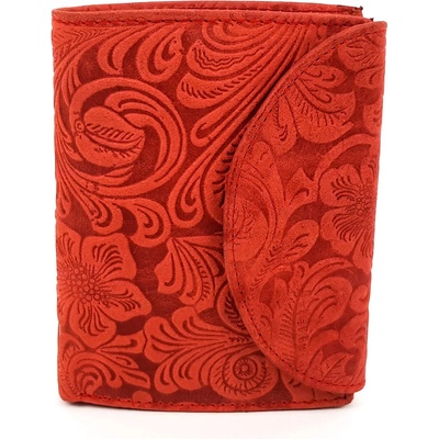 Червено дамско портмоне - ръчна изработка