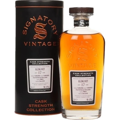 Signatory Vintage GLENLIVET 17y Cask Strength 2006 61,6% 0,7 l (tuba)