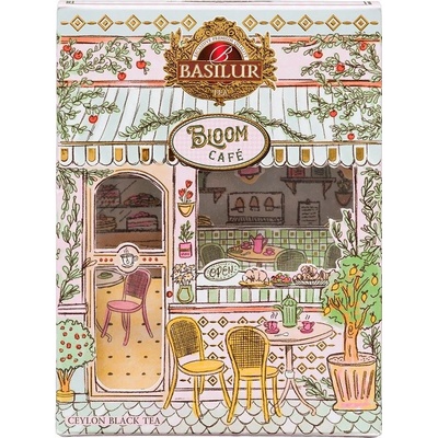 BASILUR Bloom café berry twist zmes čierneho čaju 75 g