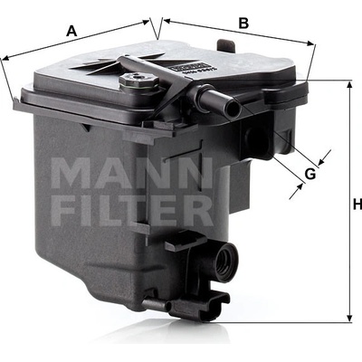 MANN FILTER Palivový filter WK 939/2 z