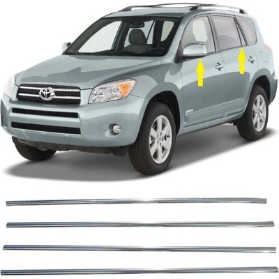 Nerez spodné obloženie okien Toyota RAV4 2005-2012
