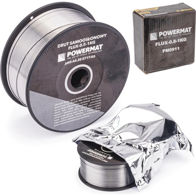 Svařovací drát trubičkový, 0,8 mm, 1 kg POWERMAT PM-FLUX-0.8-1KG – Zbozi.Blesk.cz