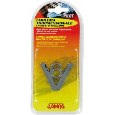 3D samolepka emblém V6 1ks Lampa