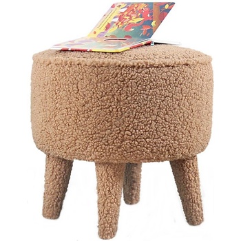 Asir Табуретка pixi, Ø 38 см, кафява (as3027)