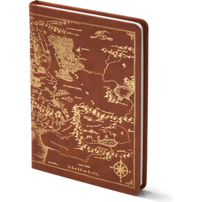 The Noble Collection Тефтер The Noble Collection Movies: The Lord of the Rings - Map of Middle-Earth (NN6485)