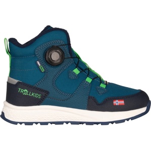 Trollkids Детски зимни ботуши Trollkids Kid's Bergen Winter Mid Cut Winter boots - Dark Marine / Fresh Green - размер 35 (EU) (702-3482-0118)