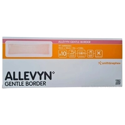 Smith & Nephew Medical Ltd. Allevyn Gentle Border Krytí na rány 10 x 30 cm