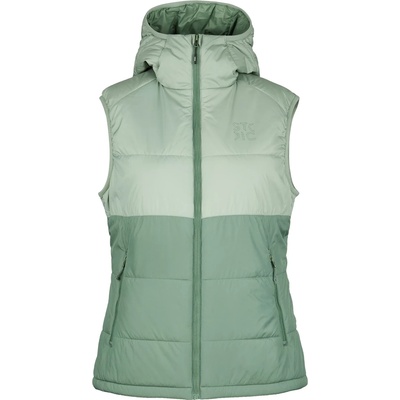 Stoic Дамски синтетичен елек Stoic Women's MountainWool200 StorboSt. Hooded Vest Winter vest - Iceberg Green / Pineneedle Green (132-1524-0212)