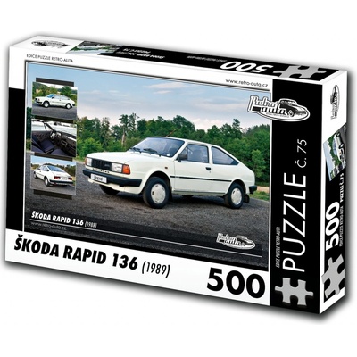 Retro-auta Škoda Rapid 136 1988 500 dílků