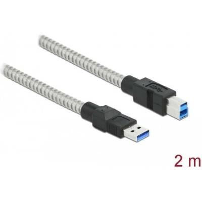Delock 86779 USB A vidliceUSB B vidlice 2m stříbrný