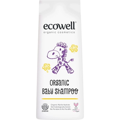 Ecowell Органичен бебешки шампоан Ecowell - 300 ml