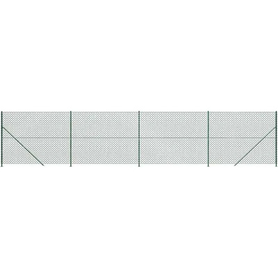 zahrada-XL Drátěné pletivo s přírubami zelené 1,4 x 10 m
