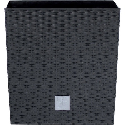 PROSPERPLAST Kvetináč RATO LOW + vklad antracit 17cm