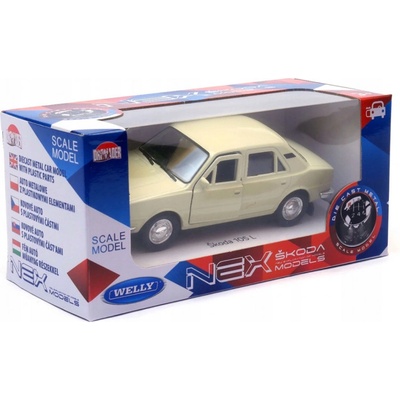 Welly Auto Škoda 105L béžová 1:34