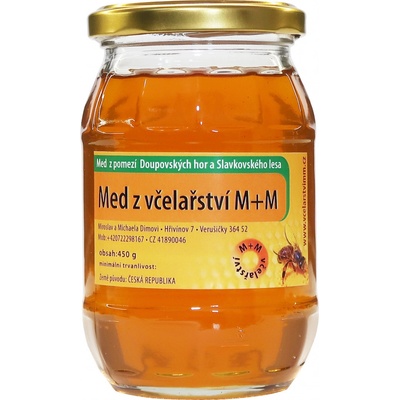 Včelařství M+M med světlý 450 g