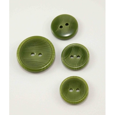 Dierkový gombík lesklý - khaki - priemer 1,6 cm
