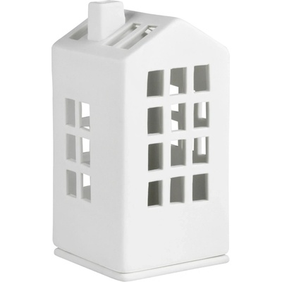 räder Porcelánový svícen domeček Town Hall, bílá barva, porcelán