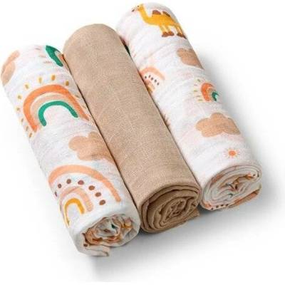 Babyono mušelínové Super Soft starorůžová 3 ks
