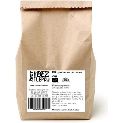 Život bez lepku BIO Pohanka lámanka 2 kg
