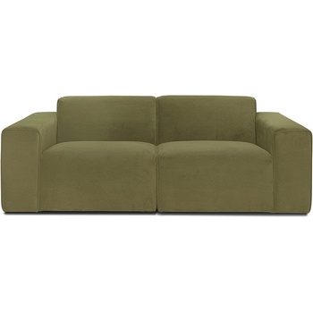Scandic Зелен велурен диван 202 cm Sting - Scandic (STING 2 STR. WAVE 13)