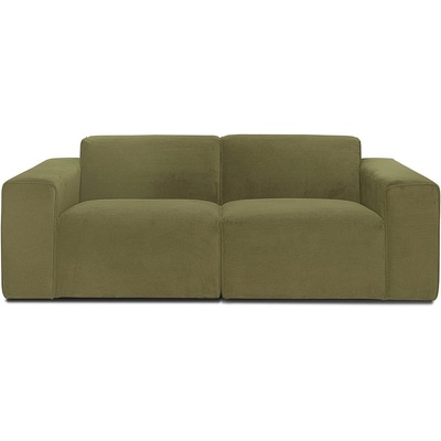 Scandic Зелен велурен диван 202 cm Sting - Scandic (STING 2 STR. WAVE 13)