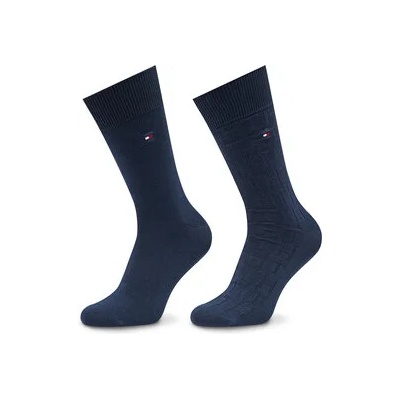 Tommy Hilfiger Комплект 2 чифта дълги чорапи мъжки 701222634 Тъмносин (701222634)