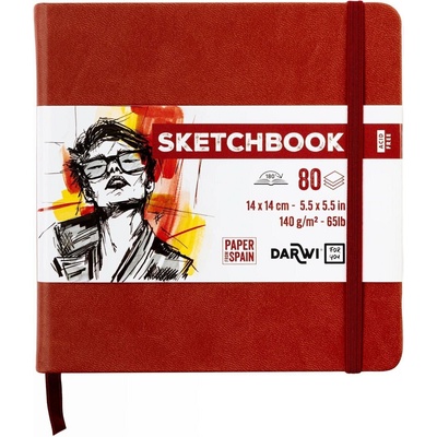 Darwi Dfy Скицник 80 14 x 14 cm 140 g Terracotta (DF80014140007C)
