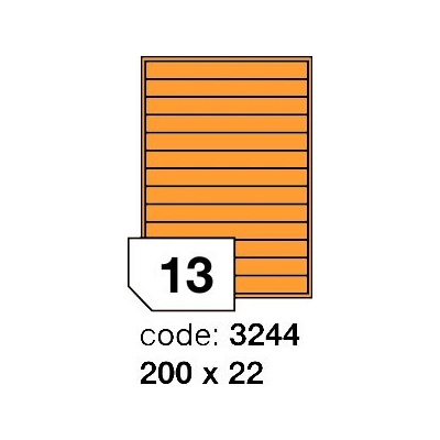 Rayfilm 200x22 mm 300 archů, fluo oranžová, R0133.3244D