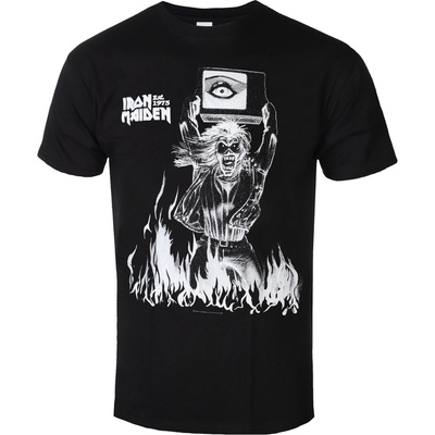 ROCK OFF Мъжка тениска Iron Maiden - Est. 1975 - Holy Smoke Flames - ROCK OFF - IMTEE198MB