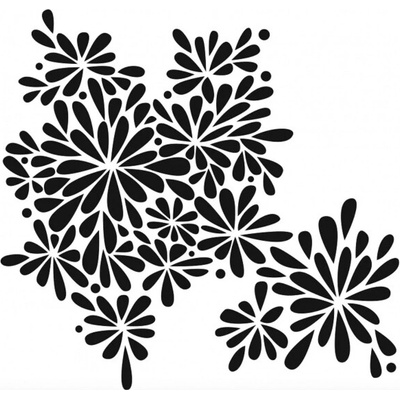 Šablona TCW 12aquot;x12aquot; (30,5x30,5 cm) - Petal Splash The Crafter´s Workshop