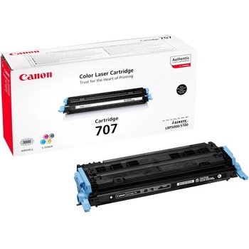 Canon Тонер 707B, LBP5000, 2500 страници/5%, Black (CRG-707BK)