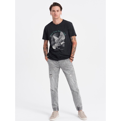 Ombre Clothing Светлосиви мъжки скъсани дънки Ombre Clothing Ombre Clothing | Siv | МЪЖЕ | 34/32