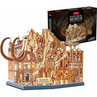 CubicFun 3D puzzle Natural Museum: Mamut svítící 463 ks