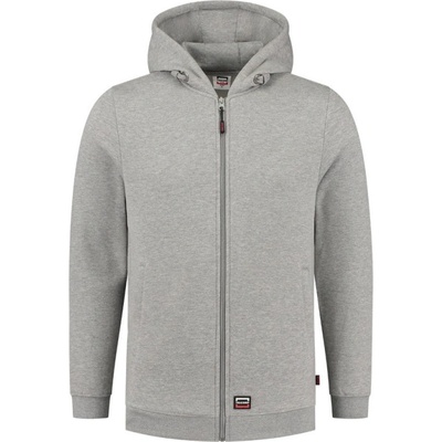 TRICORP mikina Hooded Sweat Jacket Washable 60 C unisex MAL T44TG14 Melír šedá