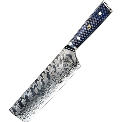 HARAHU Дамаски кухненски нож YU-37417 - Nakiri / Син KP37417 (YU-37417)