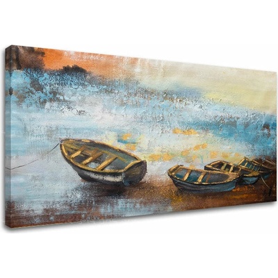 Obraz na plátne LOĎKY - 100x50 cm