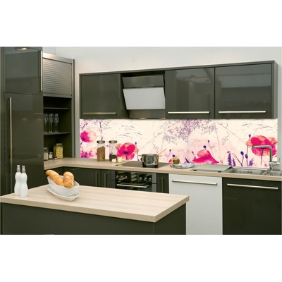 DIMEX ART Фототапет за кухня - винтидж маково поле 260 x 60 см